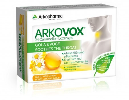 Arkppharma Arkovox Miele Limone Integratore Gola E Voce 24 Caramelle