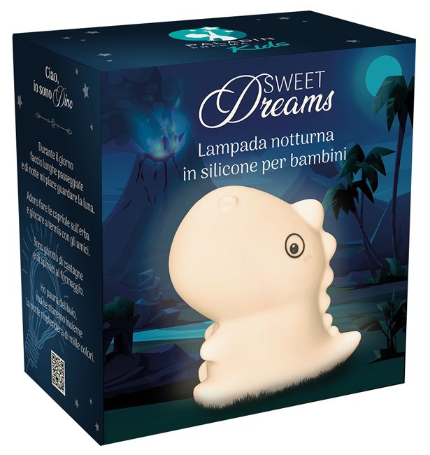 Sweet Dreams Lampada Notturna Dinosauro In Silicone Per Bambini