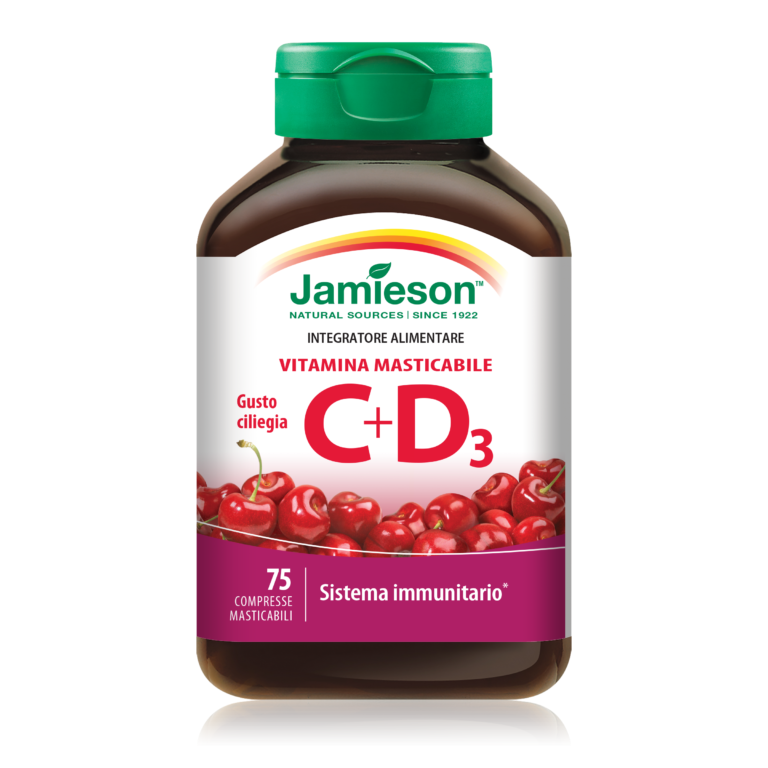 Jamieson Vitamina C+d Gusto Ciliegia 75 Compresse Masticabili