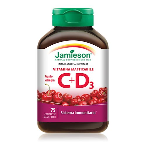 972165664 - Jamieson Vitamina C+D gusto Ciliegia 75 compresse masticabili - 4729596_2.jpg