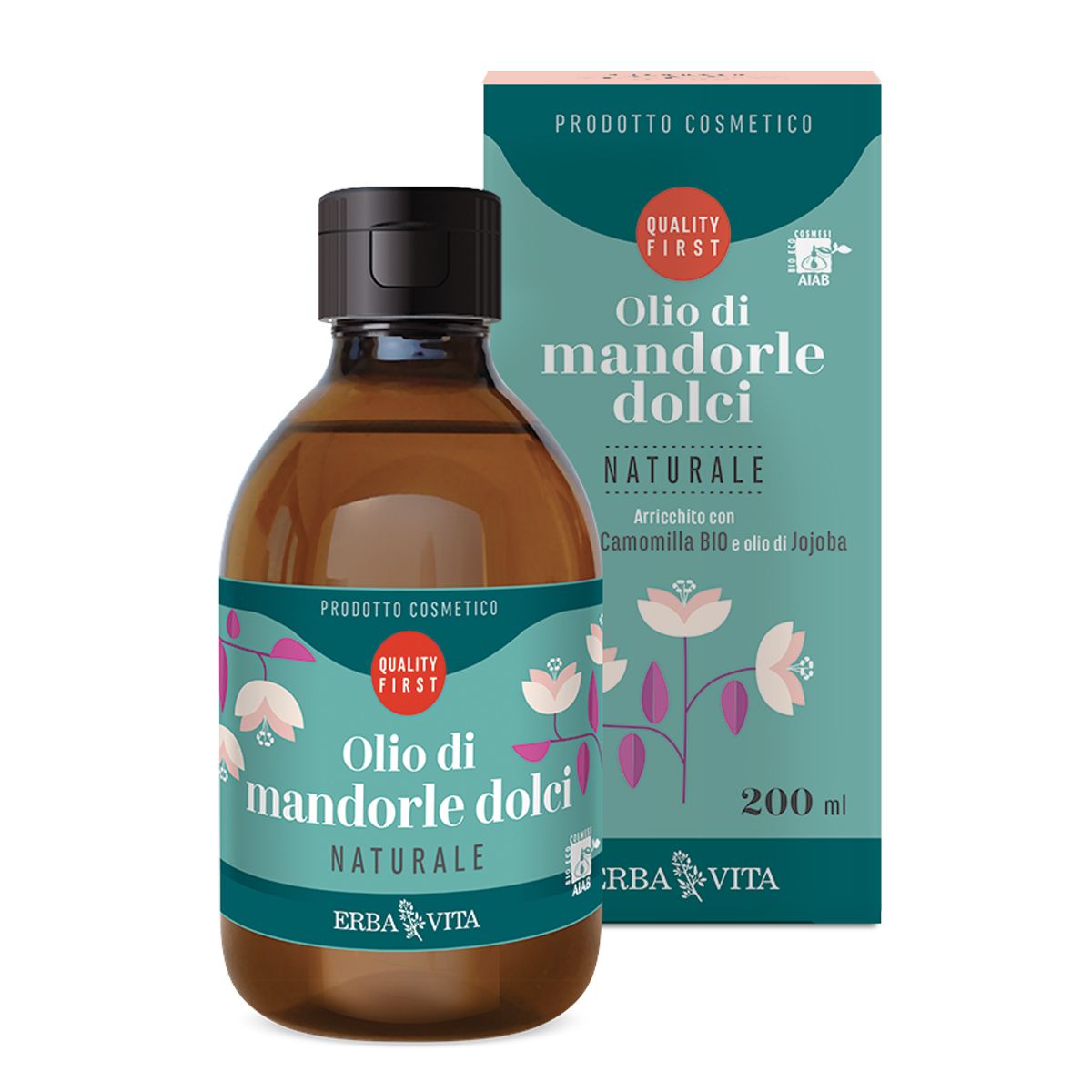 Erba Vita Olio Di Mandorle Dolci Naturale 200ml