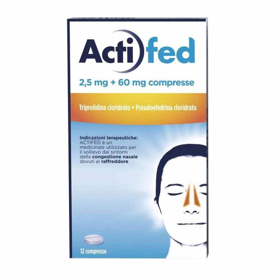 Actifed 2,5mg + 60mg 12 Compresse