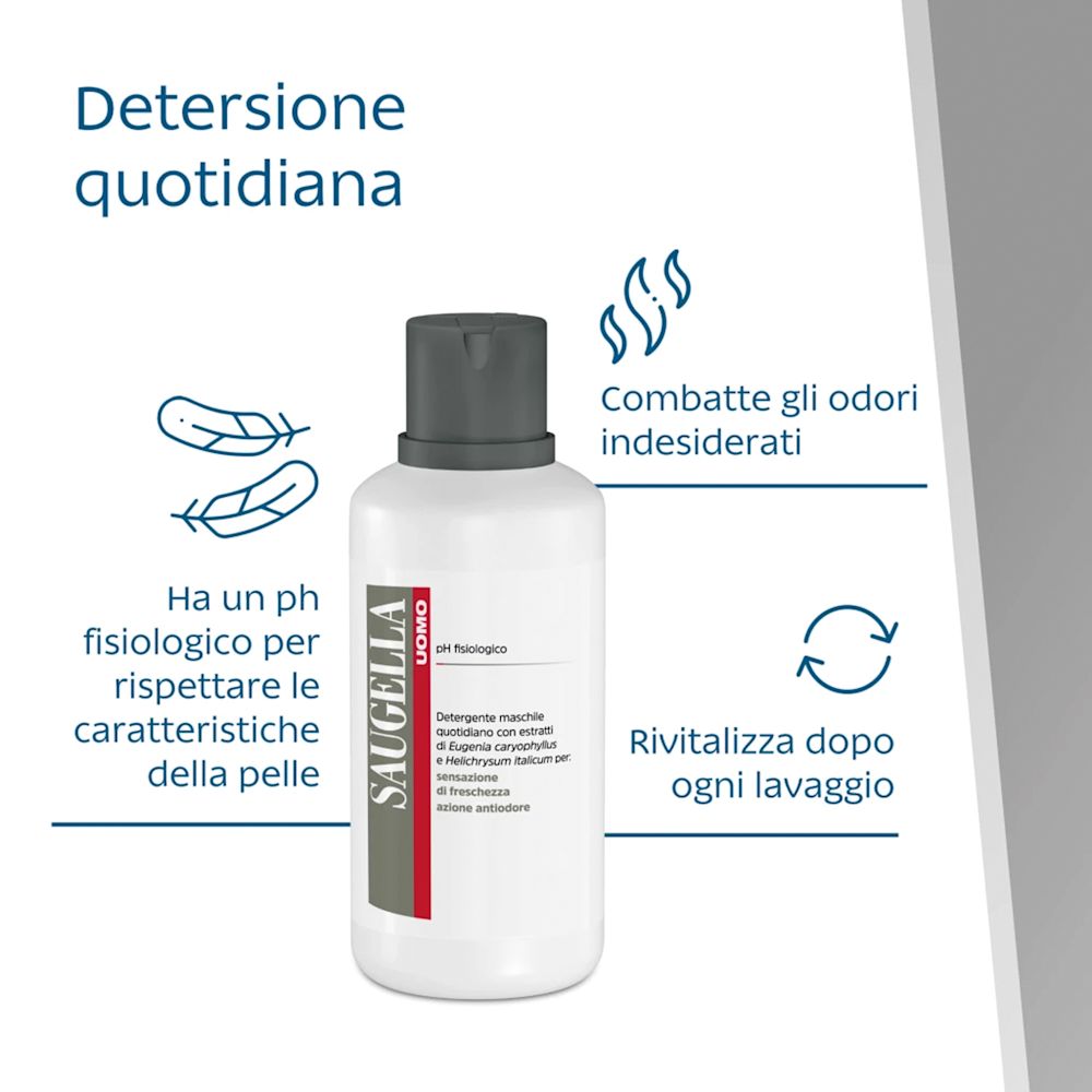 image - 905891925 - SAUGELLA UOMO PH FISIOLOGICO DETERGENTE MASCHILE 200 ML - 7872192_4.jpg