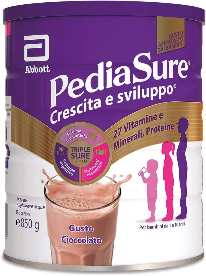 943775080 - Pediasure Crescita e Sviluppo Integratore Alimentare per Bambini multivitaminico con 27 vitamine e minerali Cioccolato 850g - 4709825_1.jpg