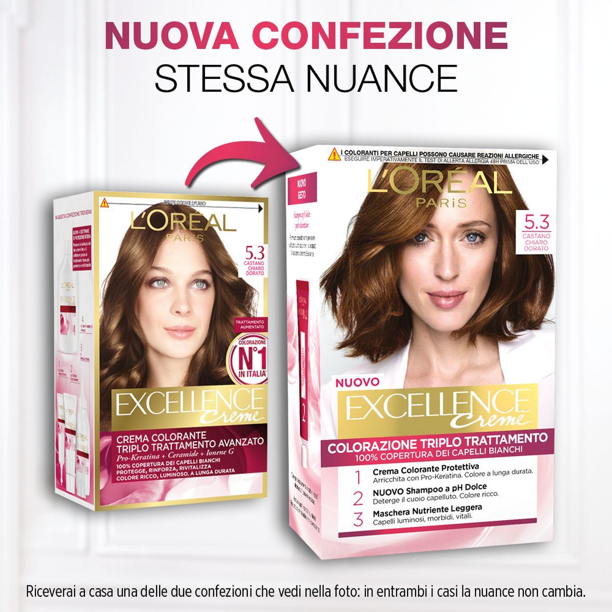 image - 910329414 - L'Oreal Excellence Crème Colorazione permanente 5.3 Castano Chiaro Dorato - 4716562_2.jpg