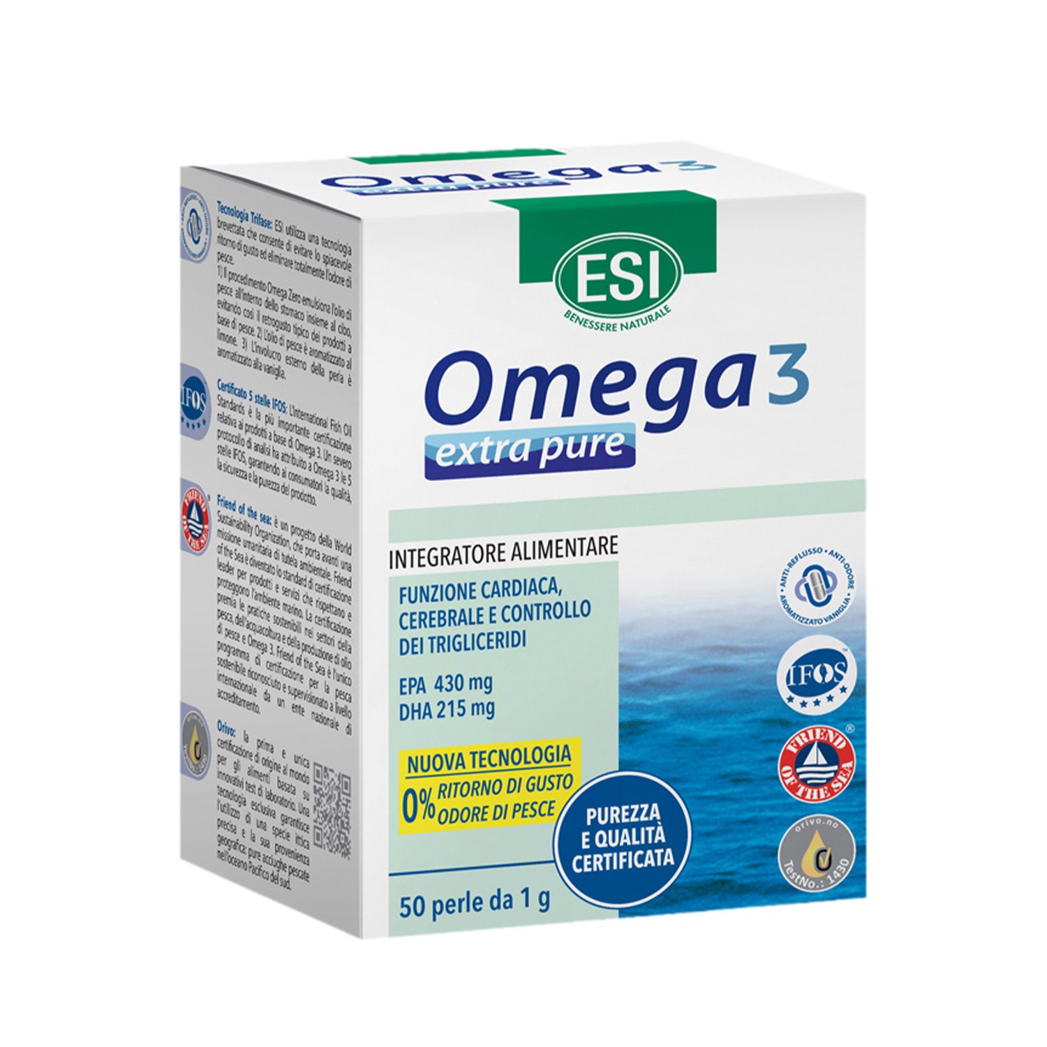 image - 982178269 - Integratore alimentare a base di Omega 3 ad alta purezza, studiato per supportare la normale funzione cardiaca e il benessere cerebrale. - 4857679_2.jpg