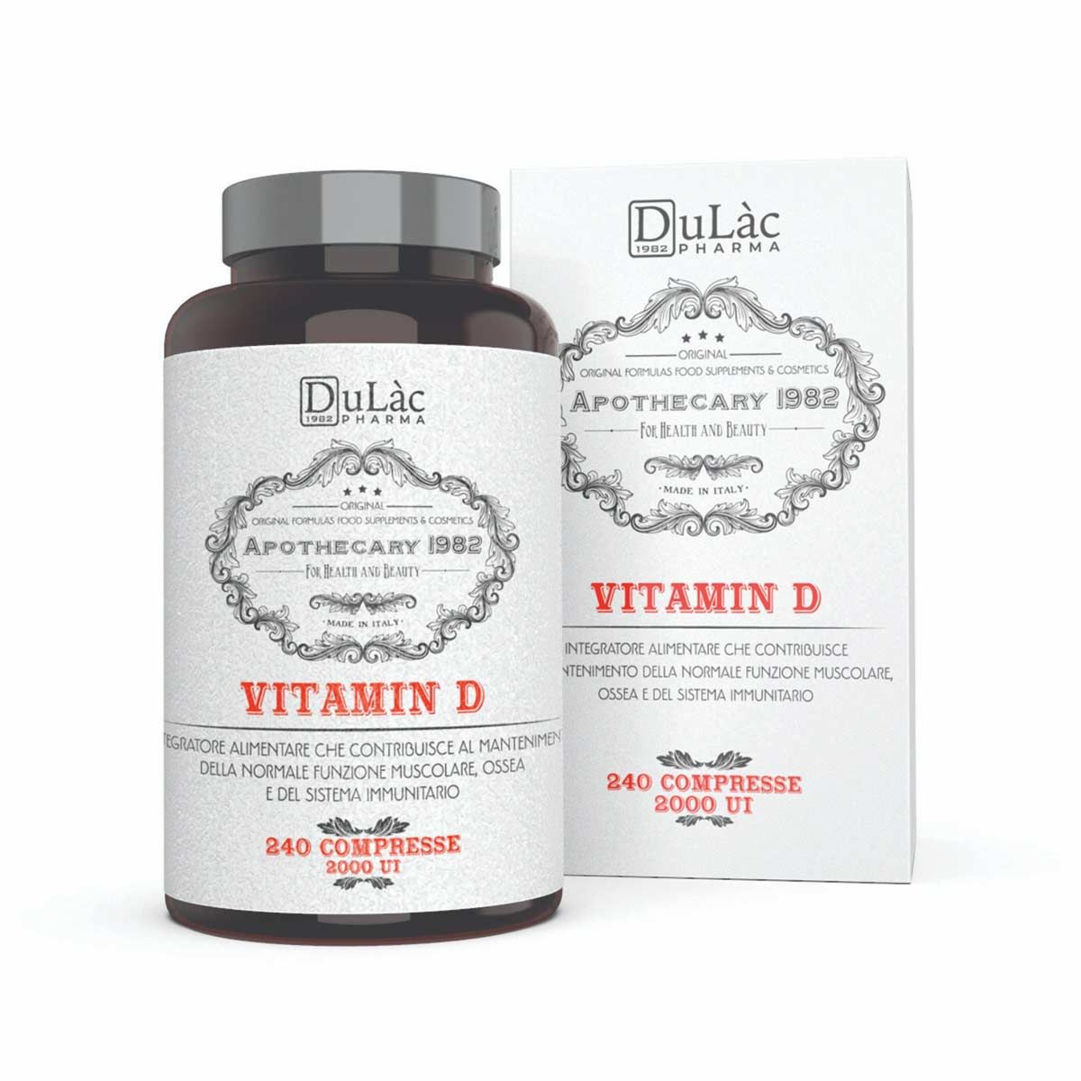 Apothecary Vitamin D Integratore Ossa 240 Compresse