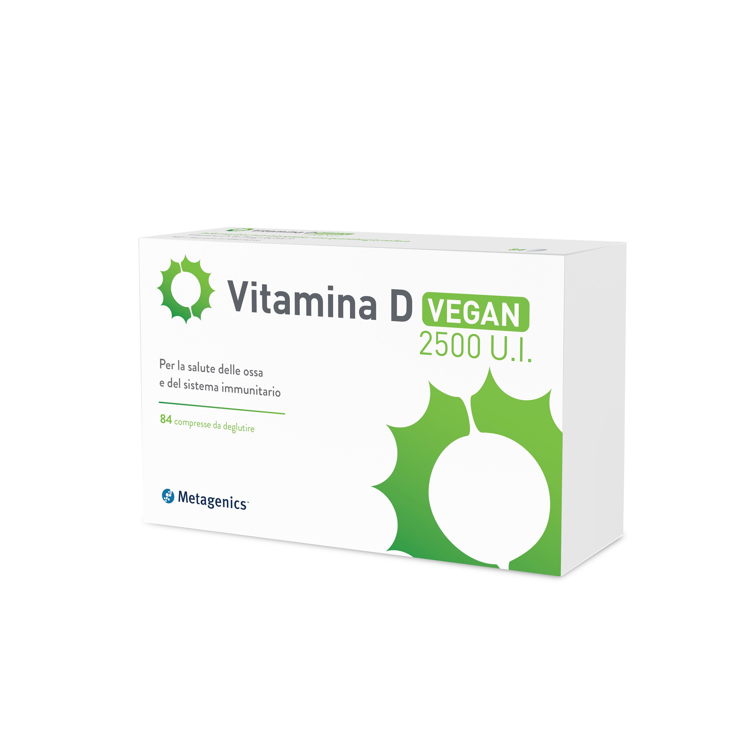 Metagenics Vitamina D Vegan Ossa 2500 Ui 84 Compresse Masticabili