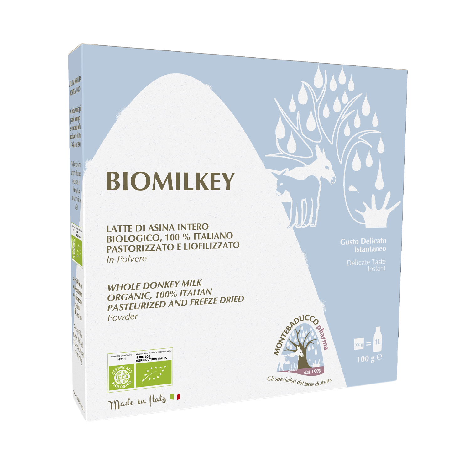 image - 938655471 - Latte di asina intero biologico, pastorizzato e liofilizzato, in polvere, ideale per preparare bevande nutrienti e facilmente digeribili. - 4866390_2.jpg