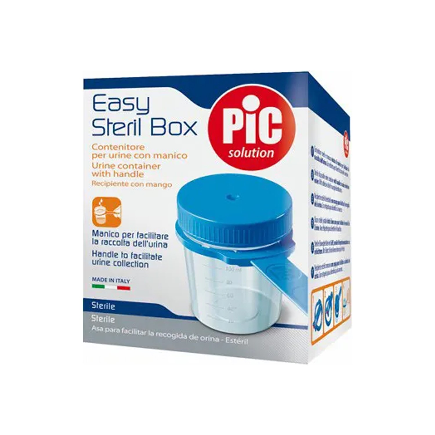 image - 920900673 - Contenitore per urina da 100ml con manico, ideale per raccogliere fluidi organici in modo pratico e igienico. Perfetto per analisi, con scala graduata e etichetta adesiva per identificazione. - 4707751_2.jpg