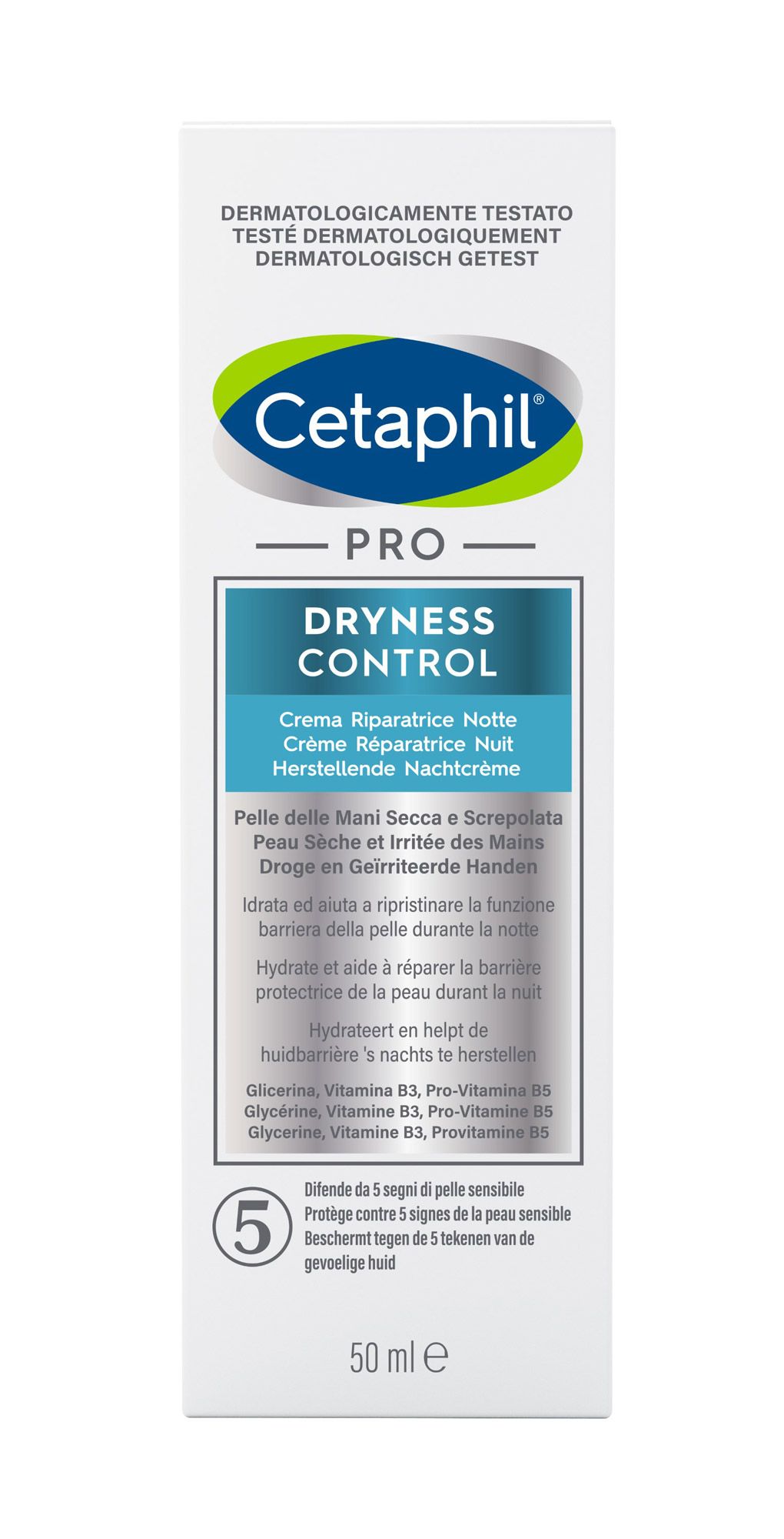 Cetaphil Pro Dryness Control Crema idratazione mani Riparatrice Notte 50ml