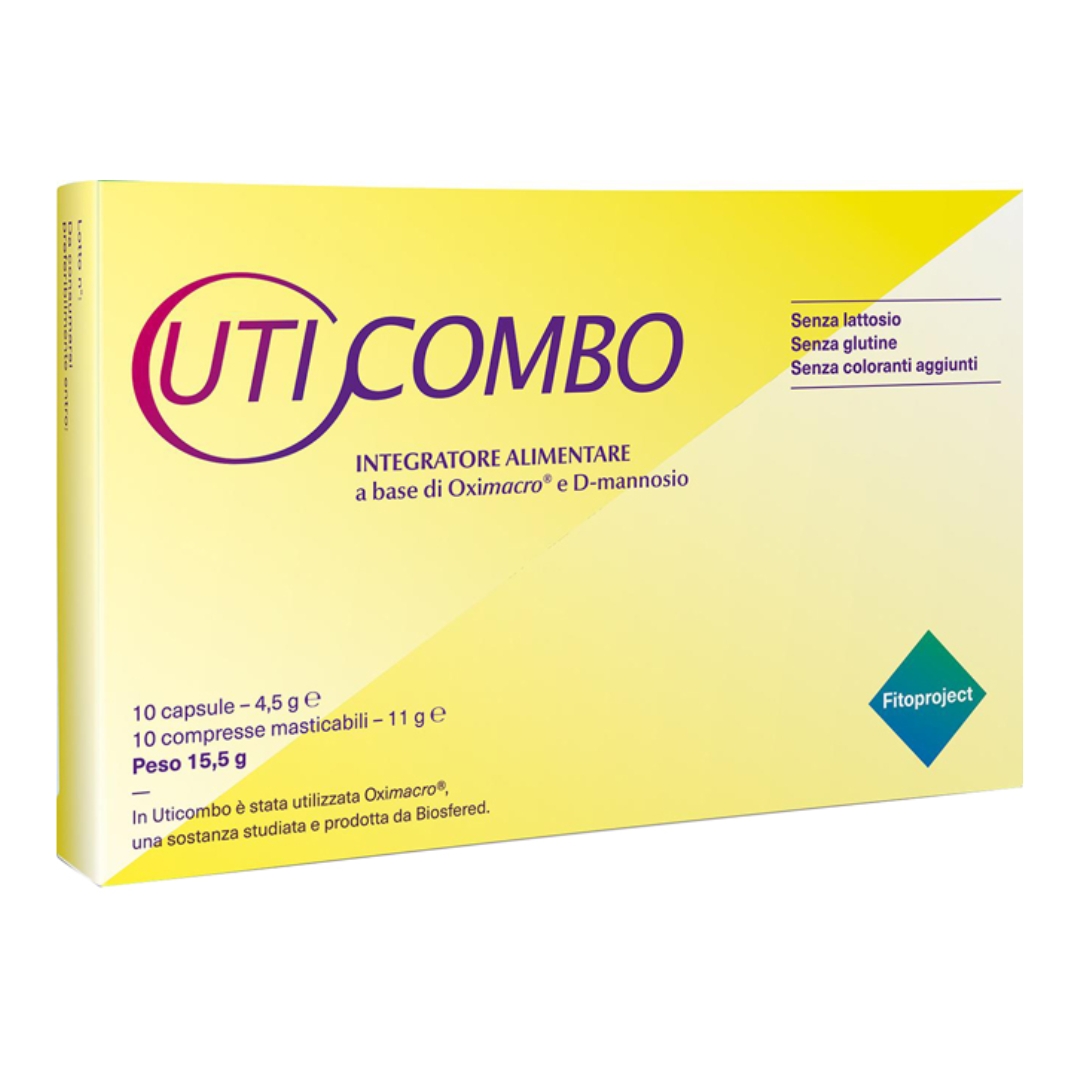 Uticombo Integratore Per Vie Urinarie 10 Capsule + 10 Compresse Masticabili