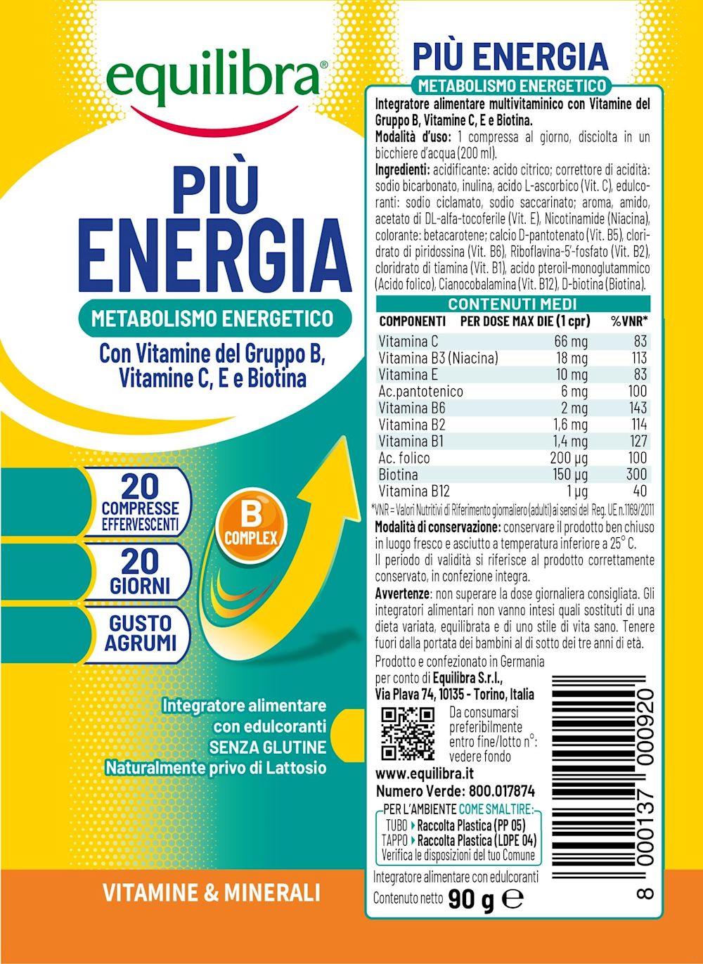 image - 910410000 - PIU' ENERGIA GUSTO AGRUMI 20 COMPRESSE EFFERVESCENTI - 4716590_2.jpg