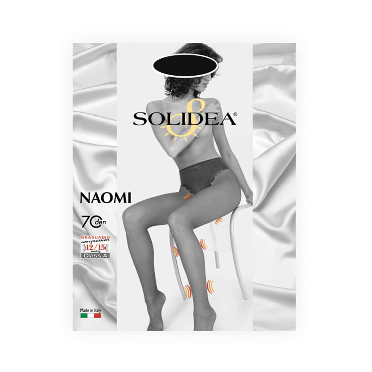 Solidea Naomi 70 Collant Contenitivo Nero Taglia 4