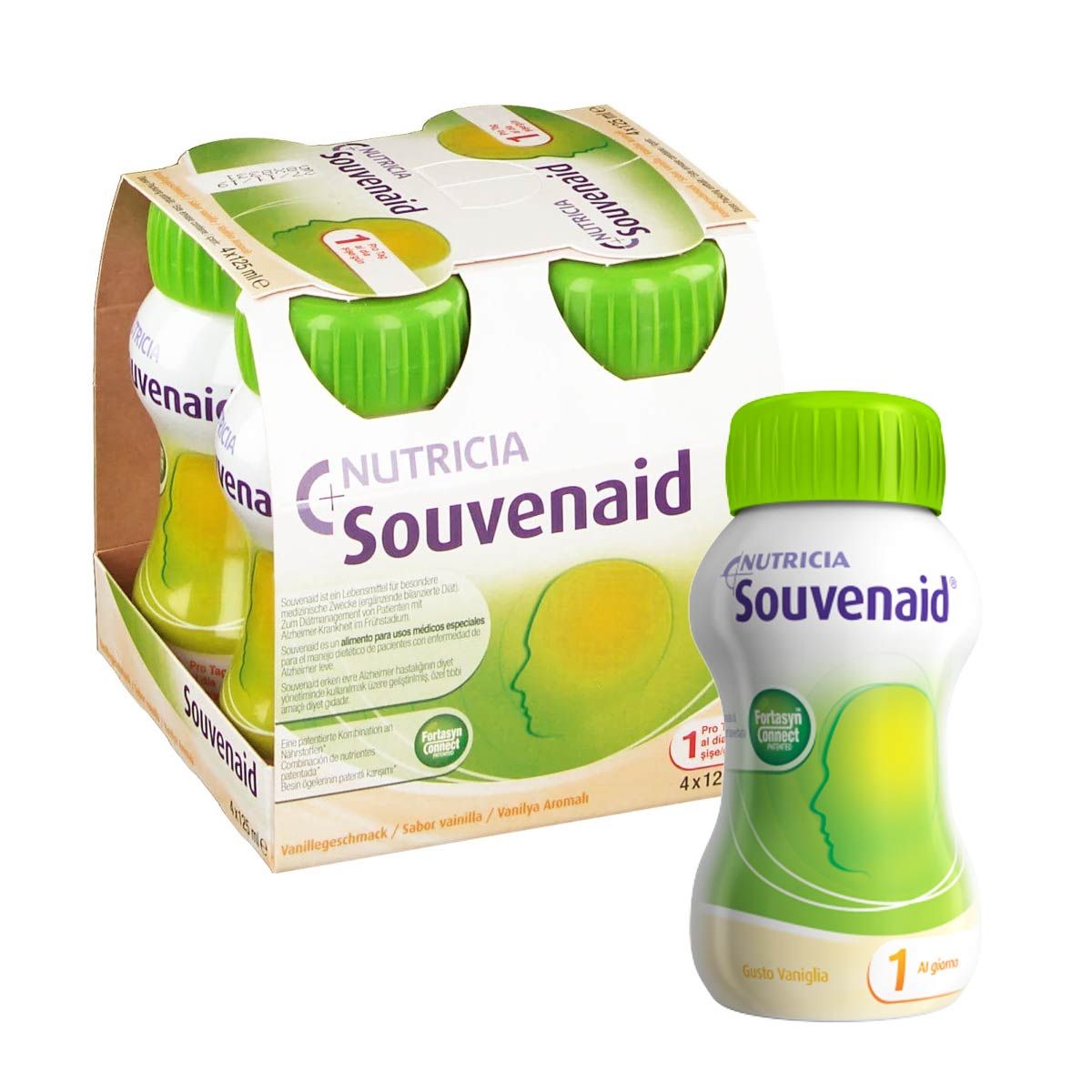 Souvenaid Vaniglia Cluster Alimento Sistema Nervoso 4x125ml