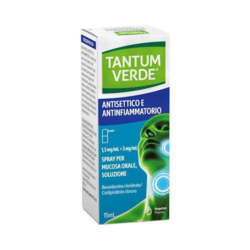 image - 051222014 - TANTUM VERDE ANTISETTICO E ANTINFIAMMATORIO*spray mucosa orale 1 flacone 15 ml 1,5 mg/ml + 5 mg/ml - 4850332_1.jpg