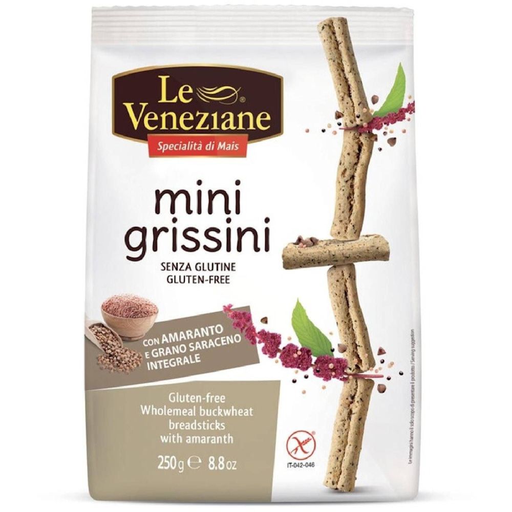 image - 942688603 - Le Veneziane Mini Grissini Grano Saraceno Integrale Amaranto gluten free 250g - 4725532_1.jpg