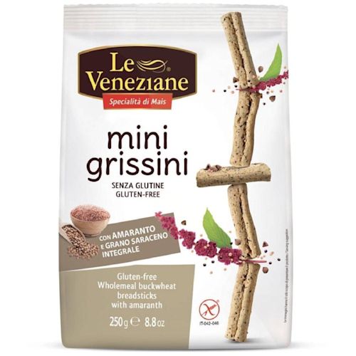 image - 942688603 - Le Veneziane Mini Grissini Grano Saraceno Integrale Amaranto gluten free 250g - 4725532_1.jpg