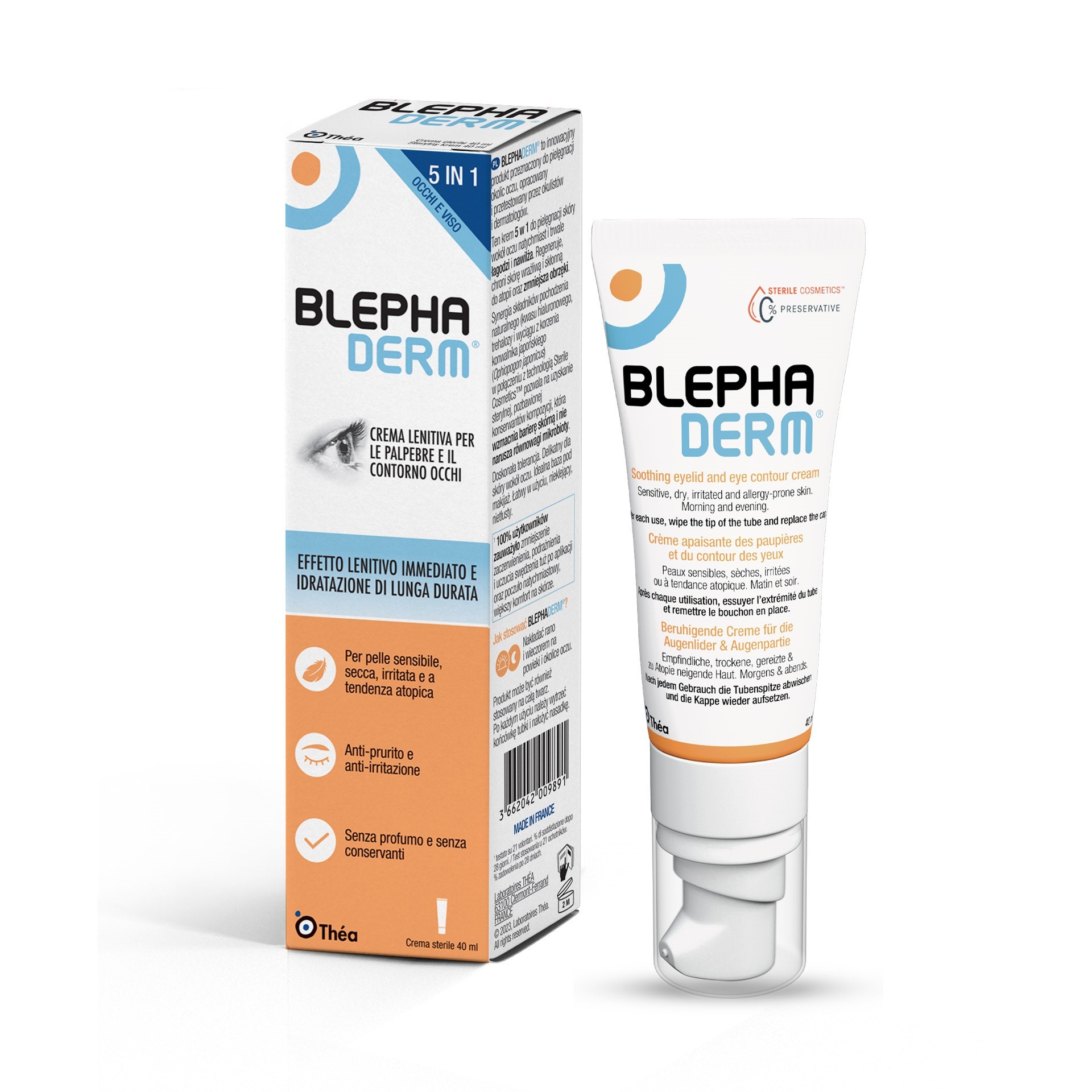 Blephaderm Crema Lenitiva Palpebre E Contorno Occhi 40ml