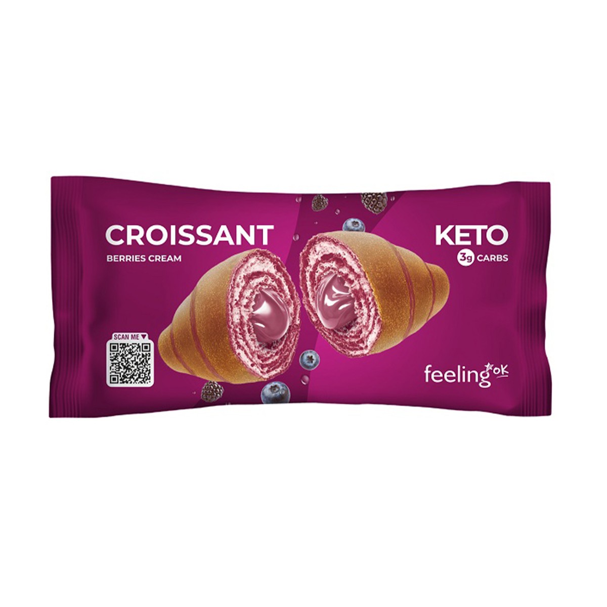 image - 951570682 - Croissant farcito con crema ai frutti di bosco, ideale per una pausa dolce e gustosa. Soffice e pratico, perfetto da gustare in ogni momento della giornata. - 4883239_2.jpg