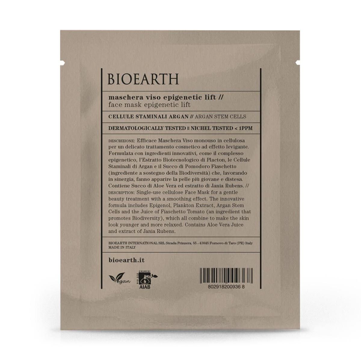 Bioearth Maschera Viso Epigenetic Lift 15ml