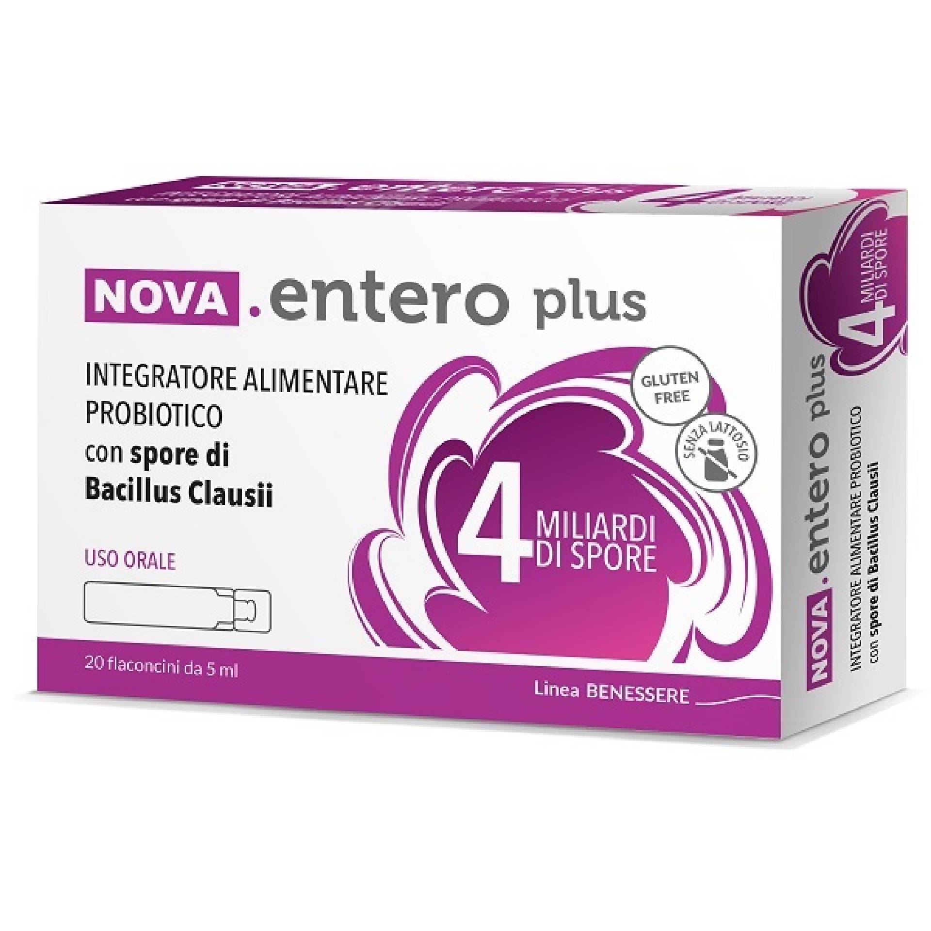 Nova Entero Plus Integratore probiotici 20 Flaconcini