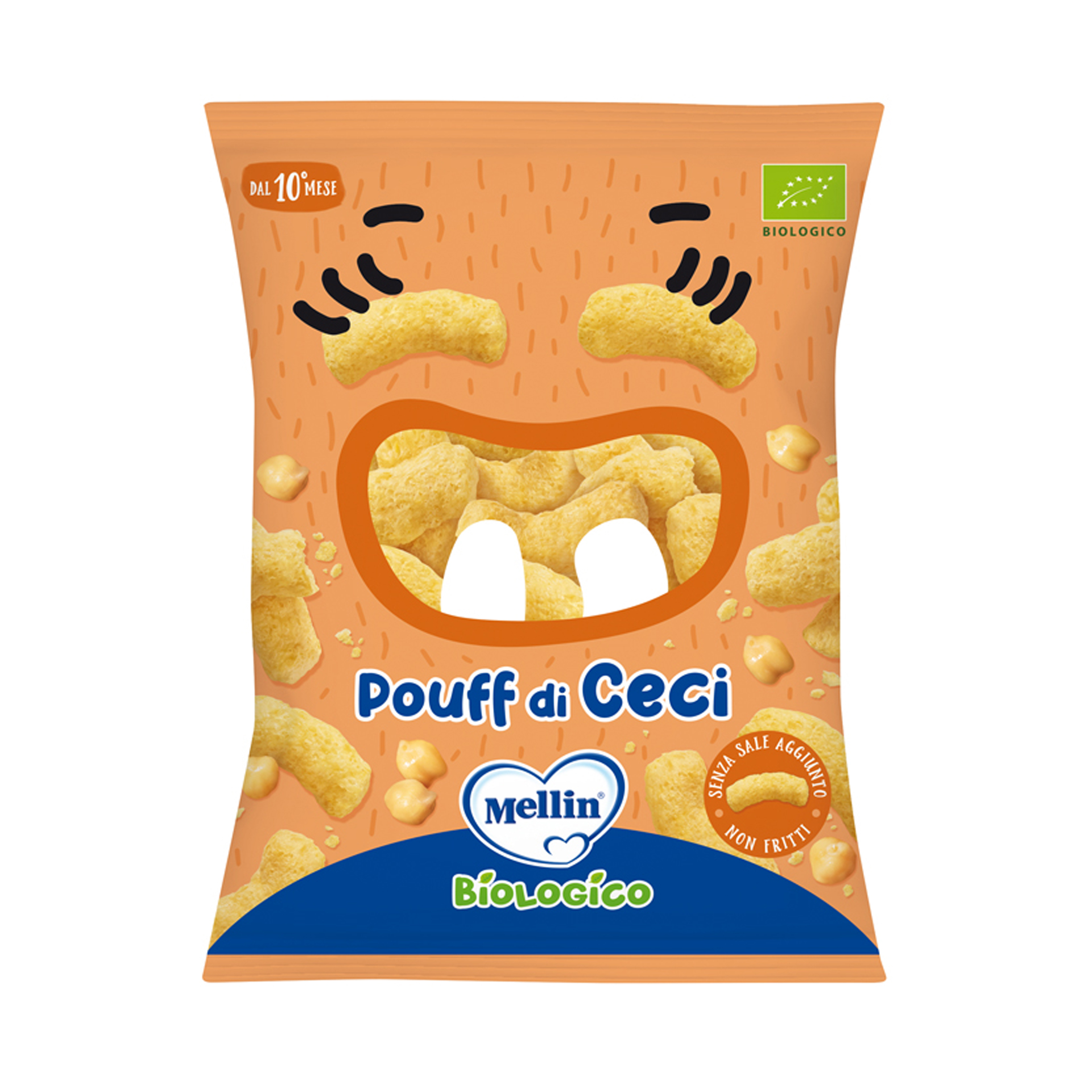 Mellin Snack Bio Pouff Di Ceci 20g