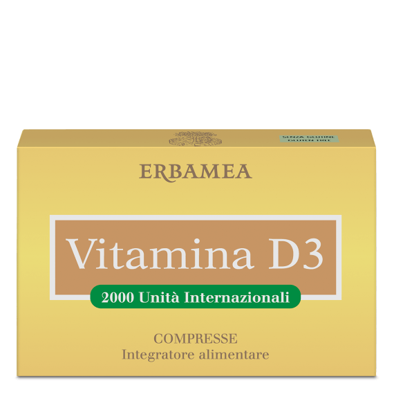 Erbamea Vitamina D3 Integratore Ossa 90 Compresse