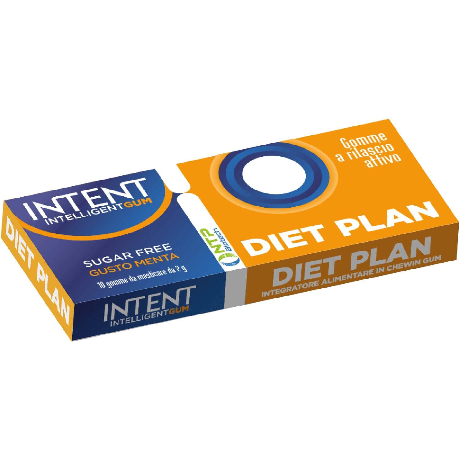 Intent Intelligent Gum Diet Plan Integratore 10 Chewing Gum