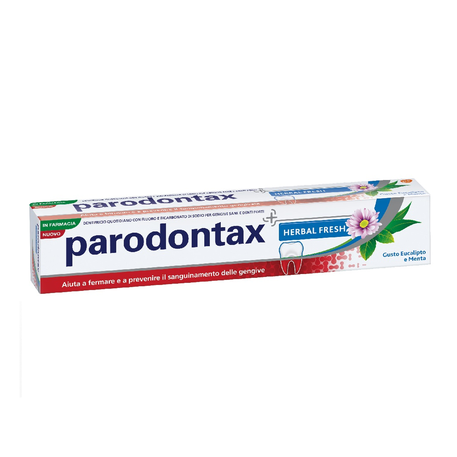 Parodontax Dentifricio Herbal Fresh Con Bicarbonato Di Sodio Gusto Eucalipto E Menta 75ml