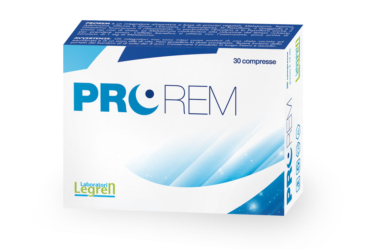 Legren Prorem Integratore Sonno 30 Compresse