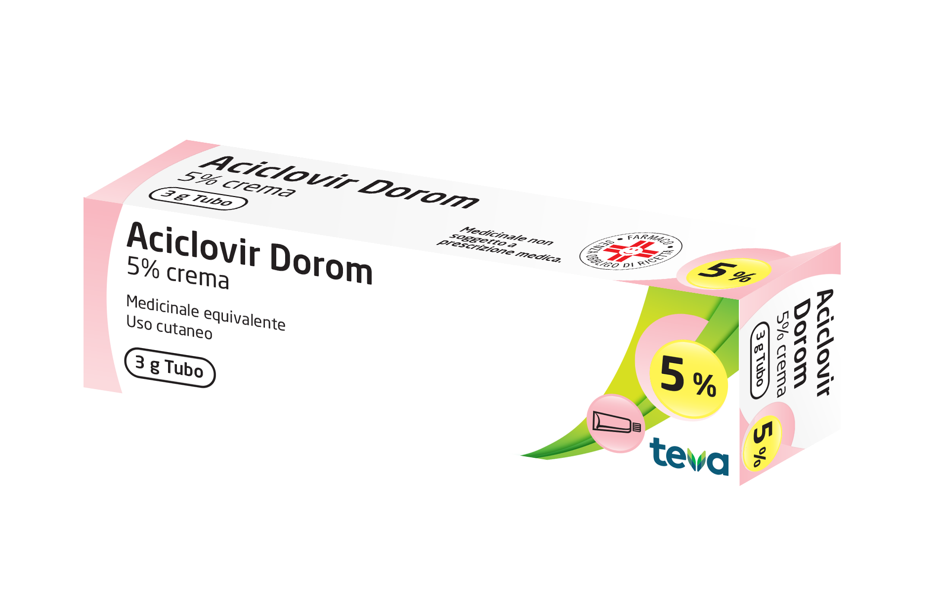 Aciclovir Dorom 5% Crema Per Herpes 3g