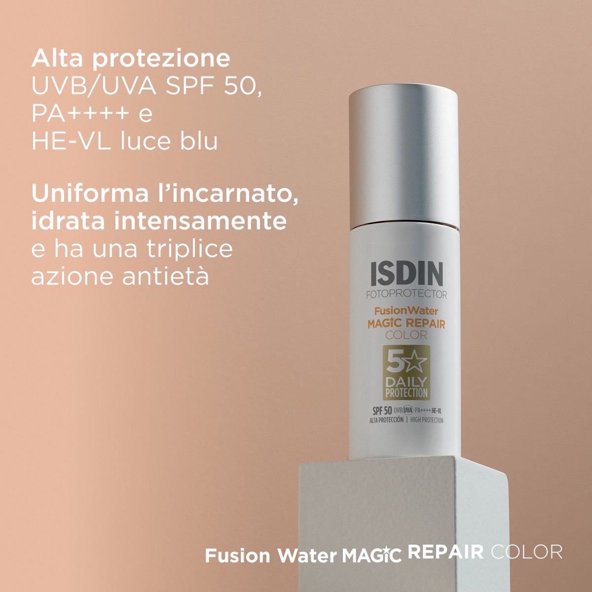 image - 947414304 - FOTOPROTECTOR FUSION WATER MAGIC REPAIR COLOR SPF 50 50 ML - 4768833_6.jpg
