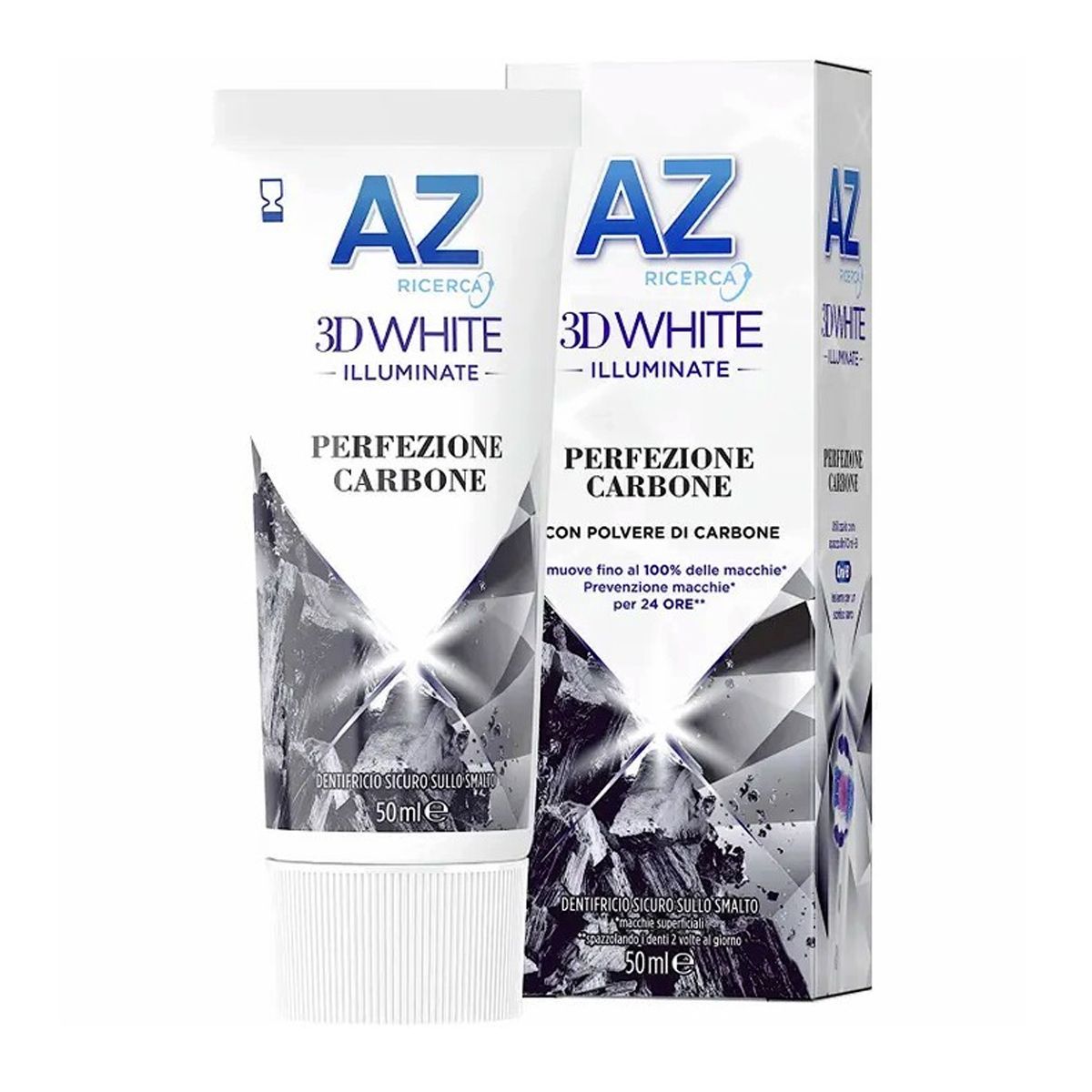 Az 3d White Dentifricio Illuminante Perfezione Carbone 50ml