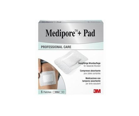 3m Medipore+ Pad Medicazione 10x10cm 5pezzi