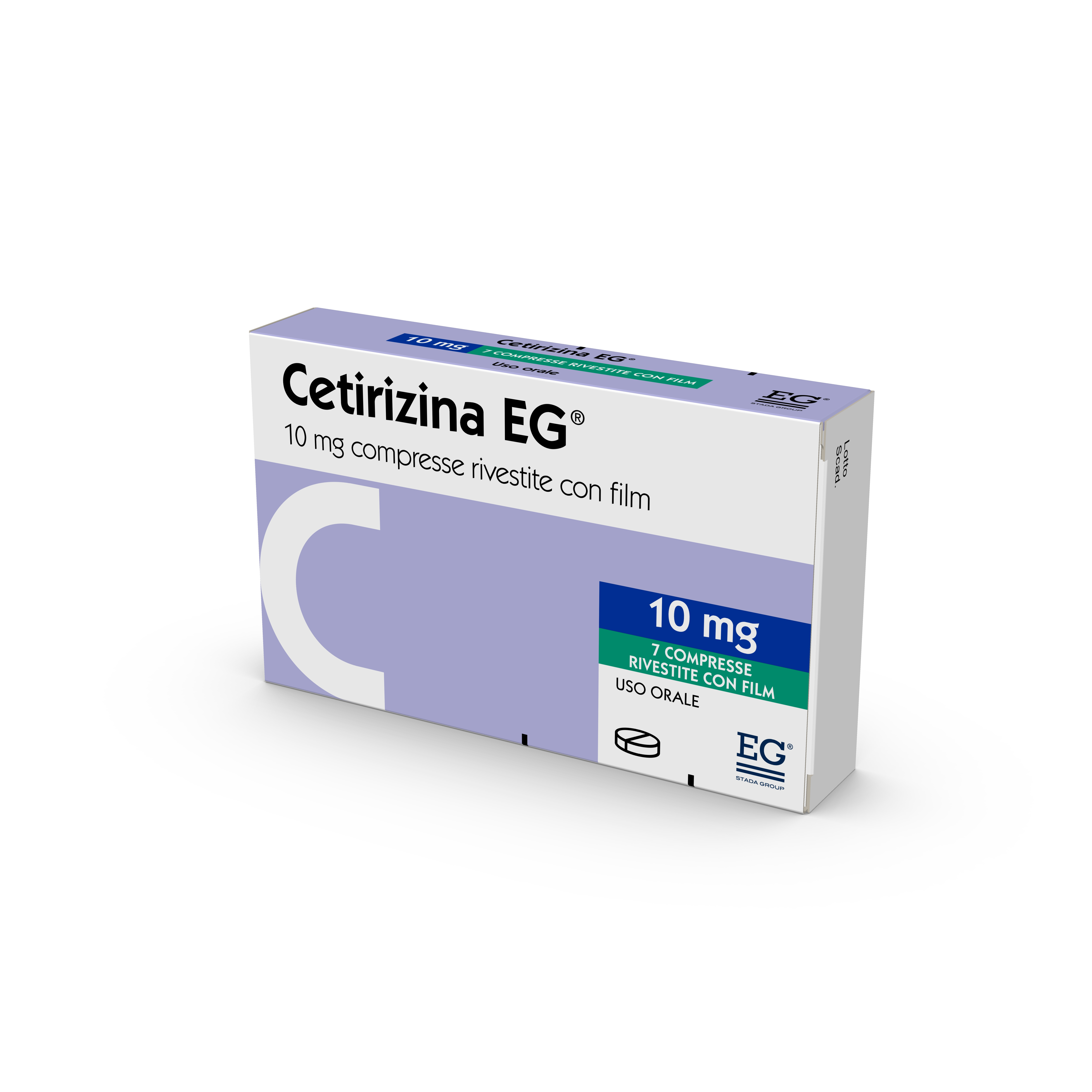 Cetirizina Eg 10mg Antistaminico Rinite Allergica 7 Compresse