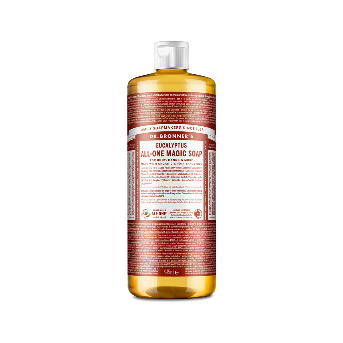 Dr. Bronner 18 In 1 Sapone Liquido Eucalyptus 945ml
