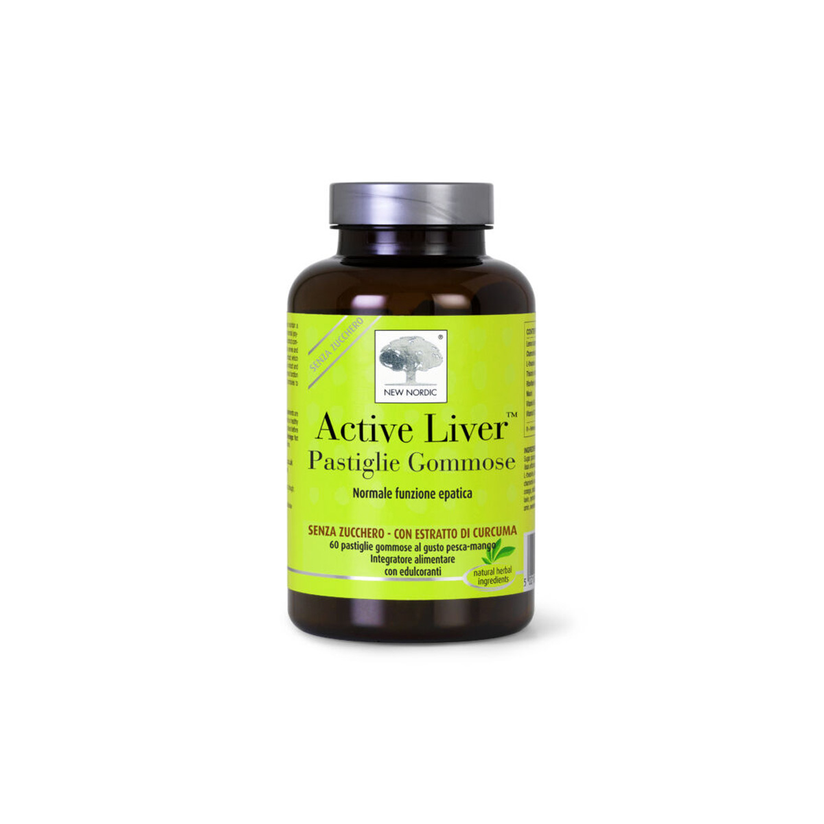 Active Liver Integratore Funzione Epatica Senza Zucchero 60 Pastiglie Gommose