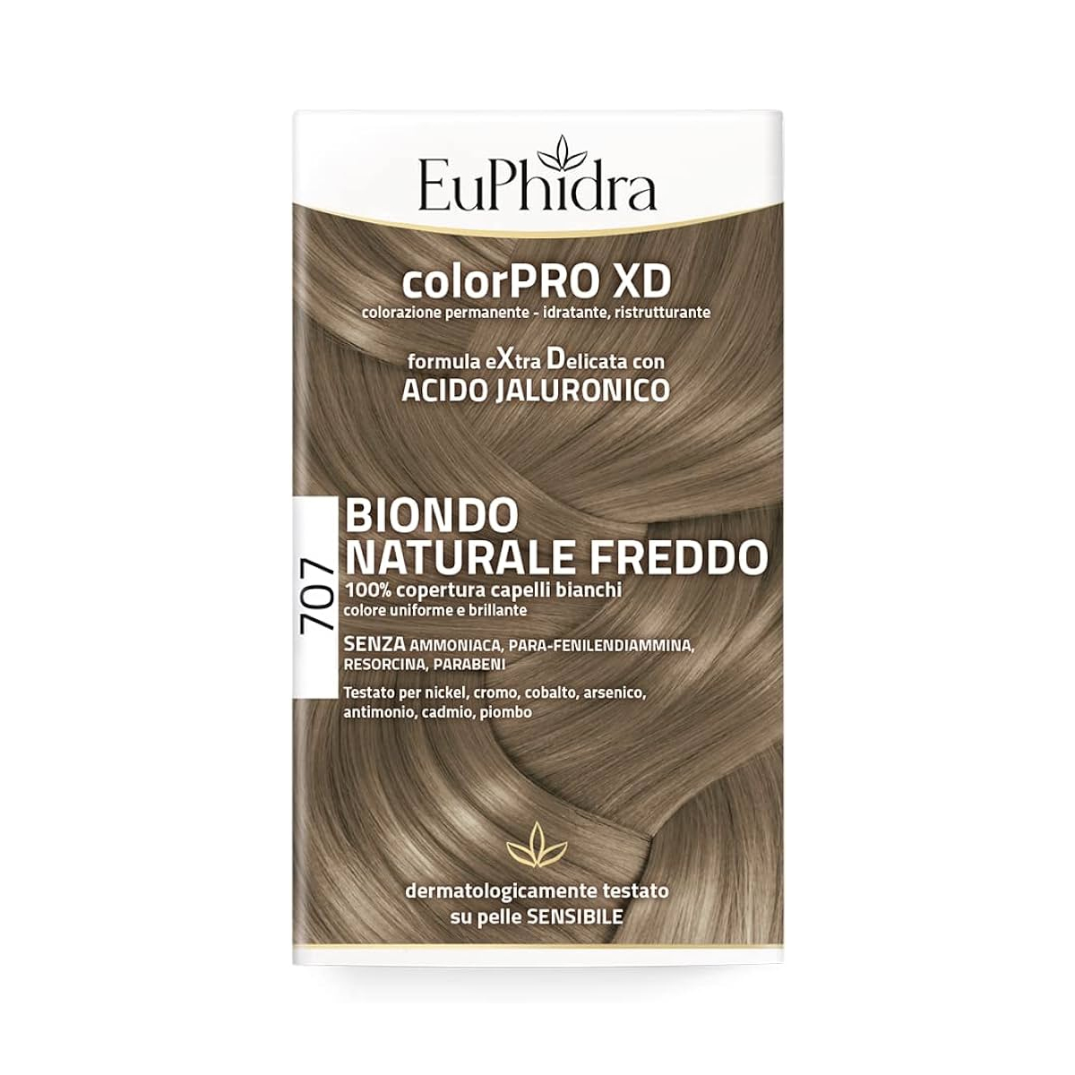 image - 945140150 - EUPHIDRA COLORPRO XD 707 BIONDO NATURALE F COLORE + ATTIVANTE + BALSAMO + CUFFIA + GUANTI - 4726761_1.jpg