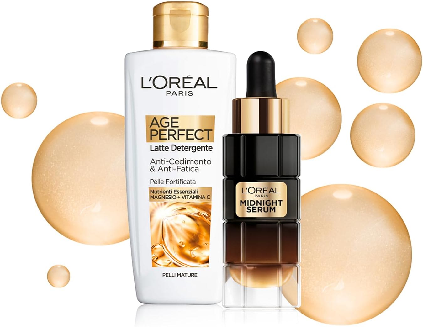 985498169 - L'OREAL PARIS POCHETTE AGE PERFECT TRATTAMENTO RIVITALIZZANTE NATALE 2022 AGE PERFECT RENAISSANCE CELLULAIRE LATTE DETERGENTE + SIERO VISO NOTTE - 4745150_2.jpg