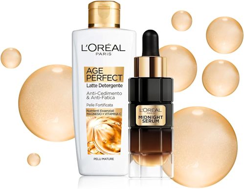 985498169 - L'OREAL PARIS POCHETTE AGE PERFECT TRATTAMENTO RIVITALIZZANTE NATALE 2022 AGE PERFECT RENAISSANCE CELLULAIRE LATTE DETERGENTE + SIERO VISO NOTTE - 4745150_2.jpg