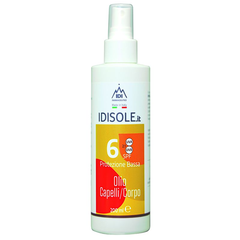 Idisole-it Spf6 Olio Corpo Capelli 200ml