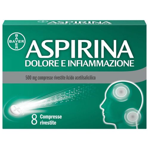 041962010 - Aspirina Dolore e Infiammazione 500mg Acido Acetilsalicilico Dolori Muscolari 8 Compresse - 7857622_2.jpg