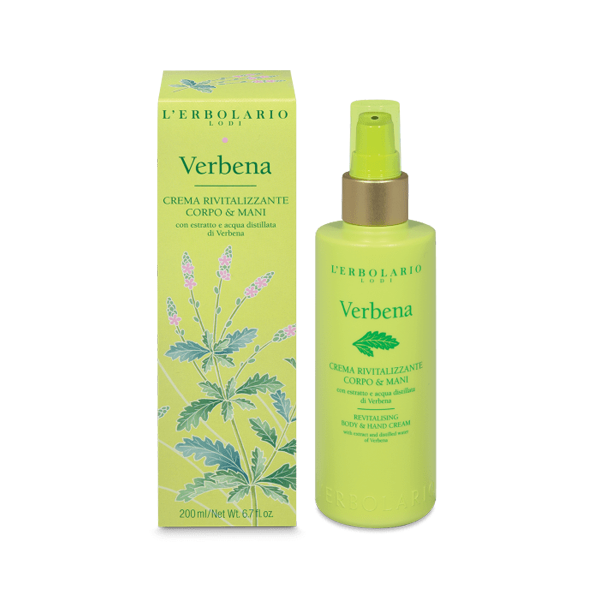 L'erbolario Verbena Crema Corpo E Mani Rivitalizzante 200ml