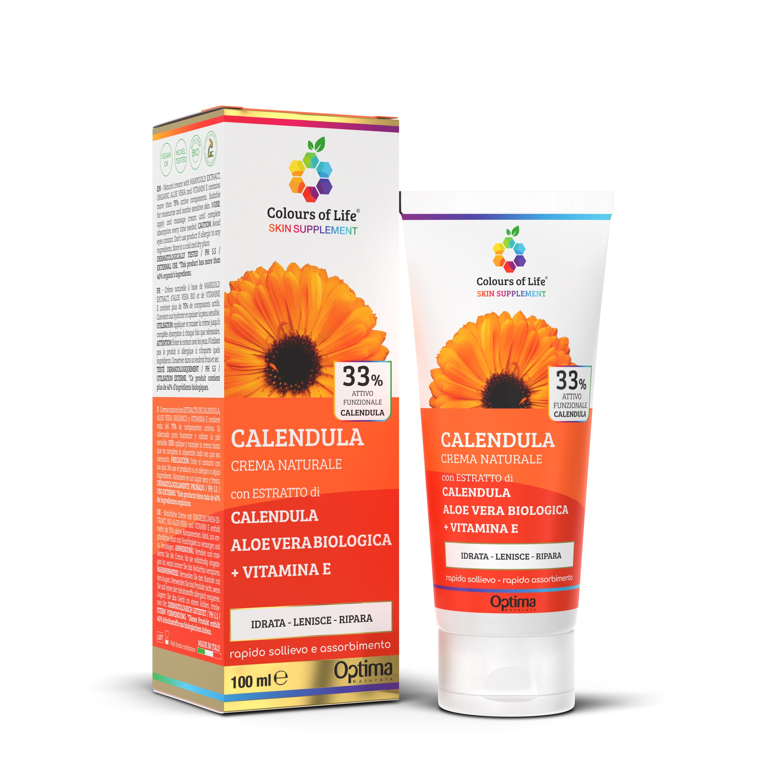 Colours Of Life Skin Supplement Calendula Crema Naturale 100ml