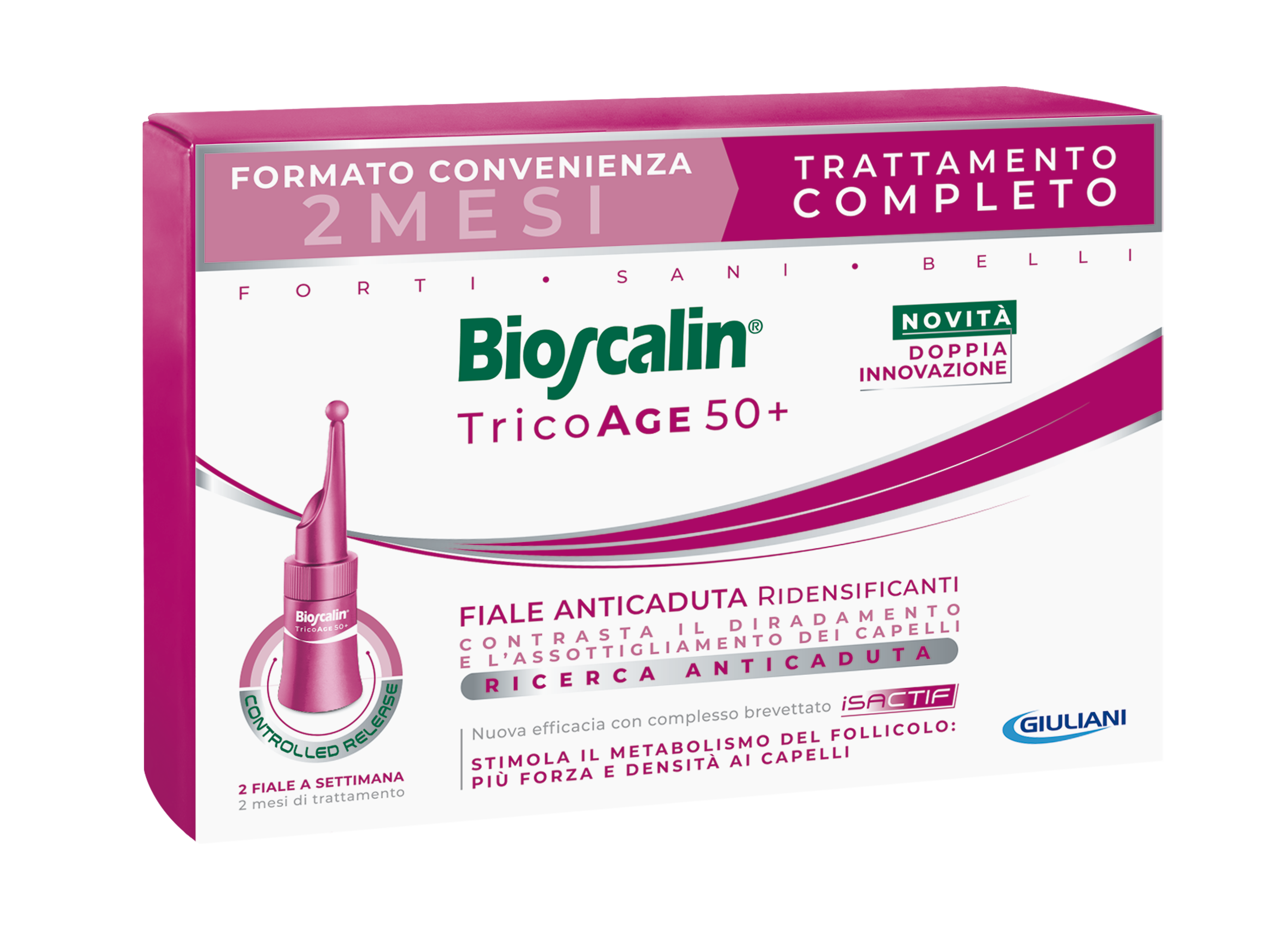 Bioscalin Tricoage 50+ Trattamento rinforzante Ridensificanti 16 Fiale