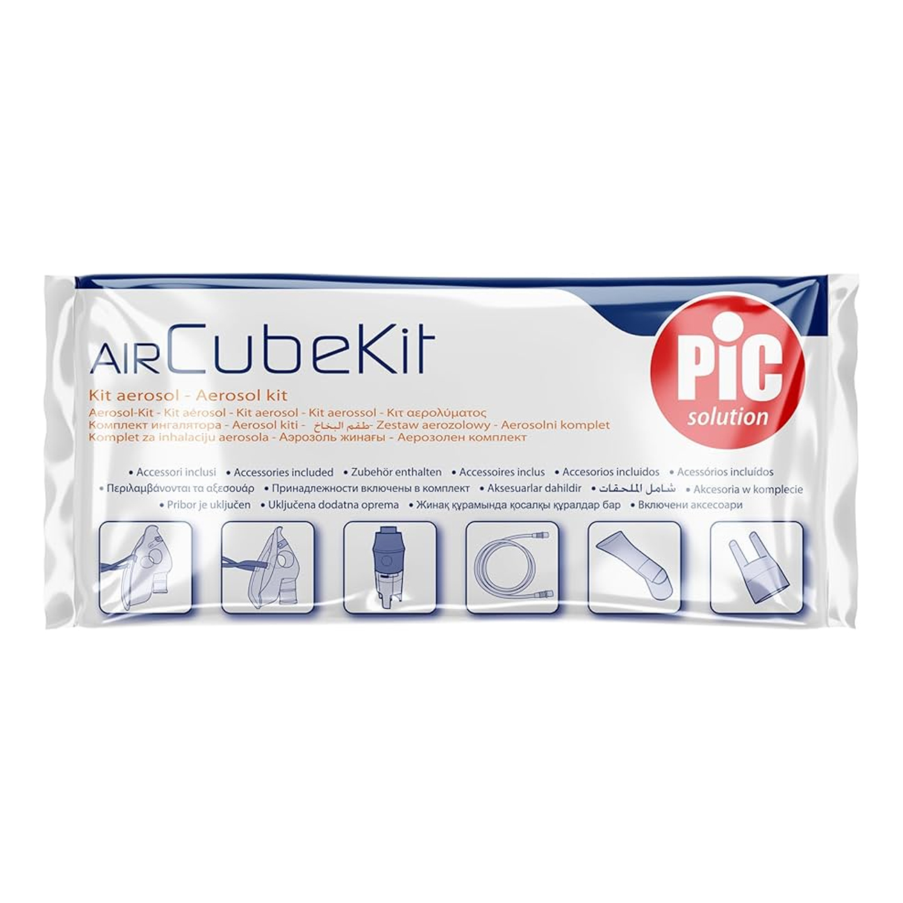 image - 971280449 - Kit completo per terapia aerosol a pistone, include mascherine per adulti e bambini, boccaglio, forcella nasale e tubo di raccordo. - 7873385_2.jpg