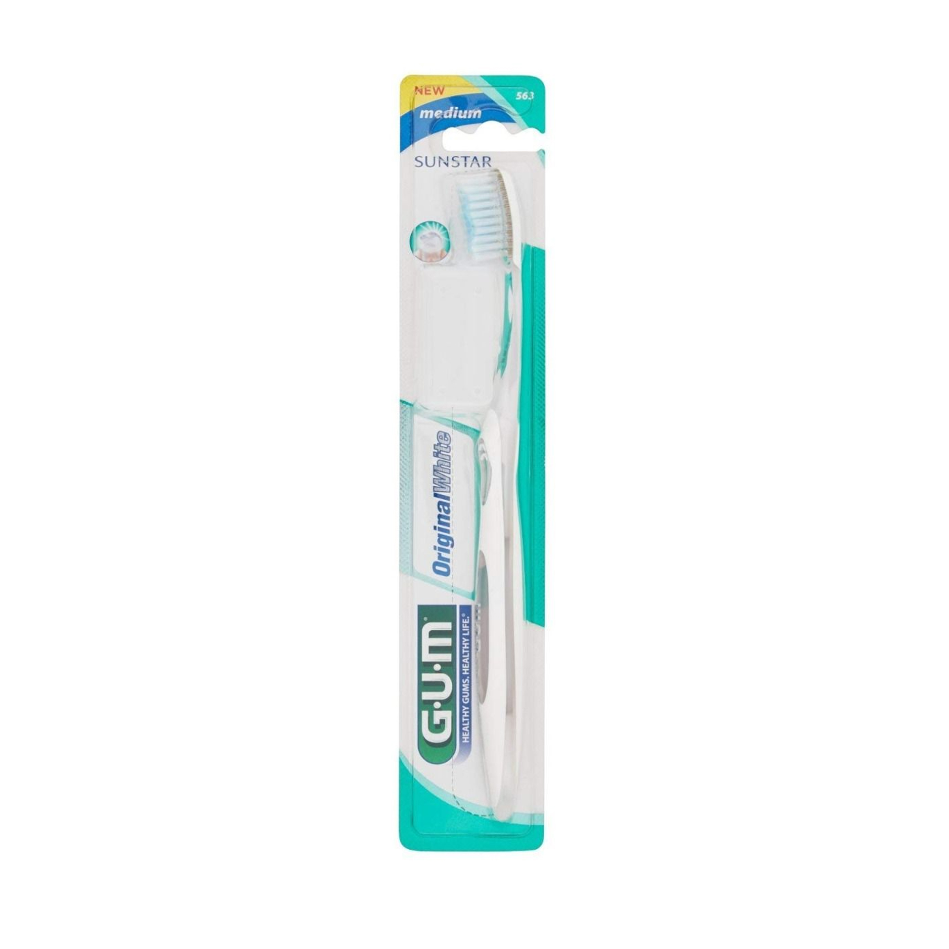 Gum Original White 563 Spazzolino Medio Anti-macchia