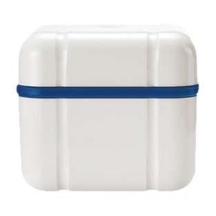 image - 976016701 - Vaschetta blu per la pulizia intensiva di protesi dentali e dispositivi ortodontici, con gocciolatoio interno per facilitare l'immersione. - 4733096_2.jpg