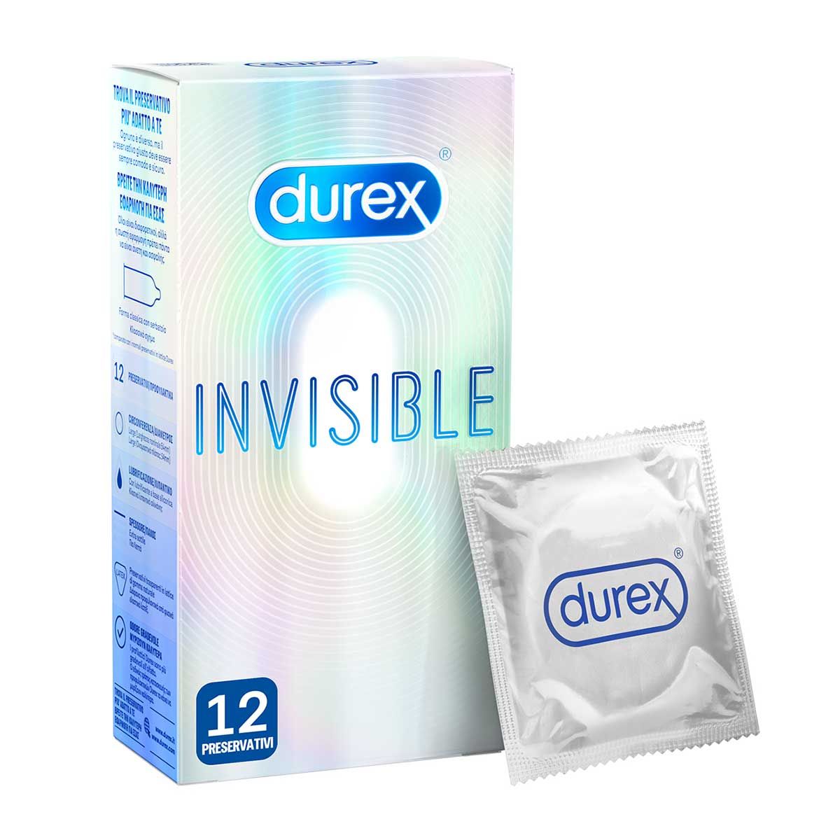 Durex Invisible 12 Preservativi